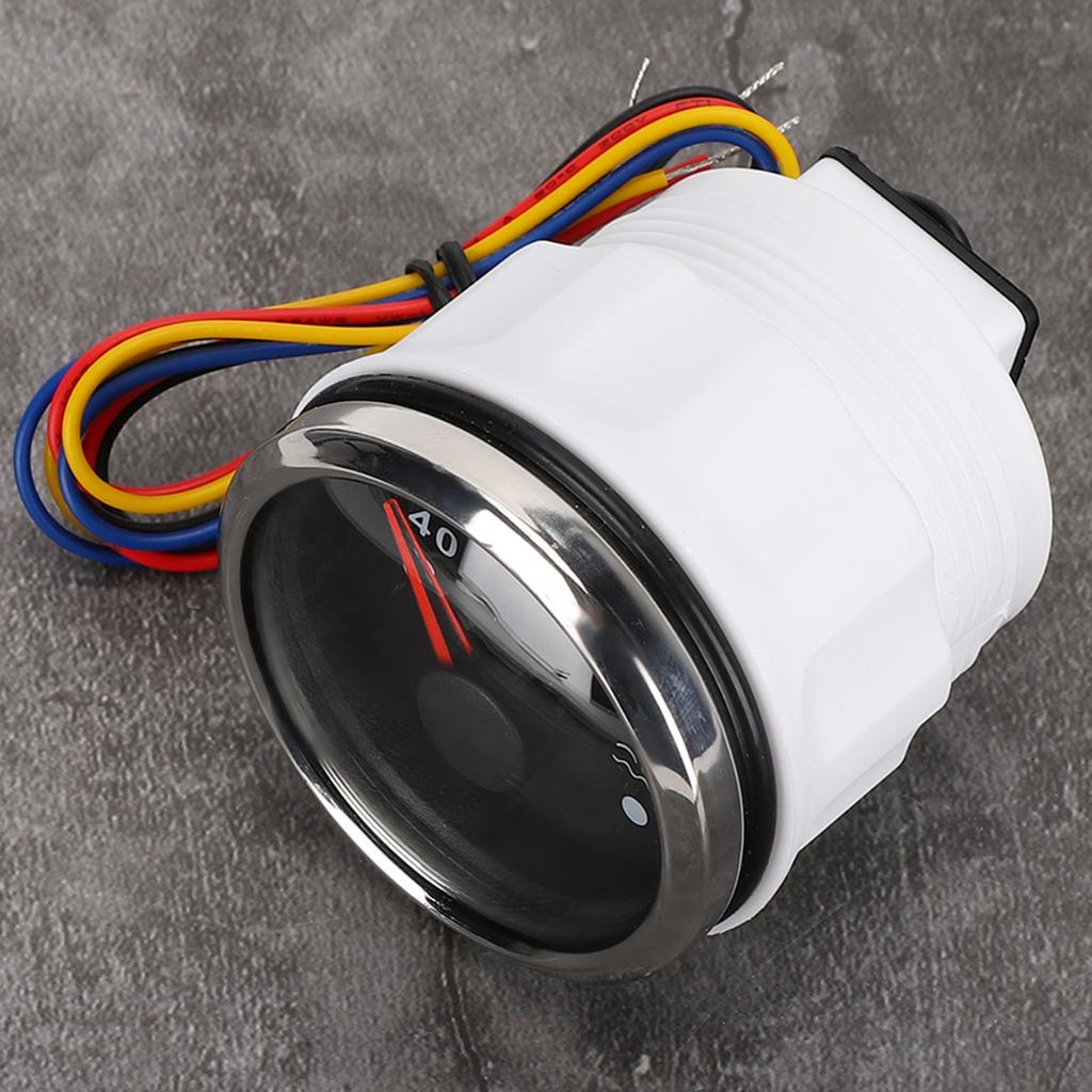 2in Cooling Water Temperature Gauge 40‑120 Celsius  Smart Alarm IP67 Waterproof 12VCelsius24V 0‑190ohm  Sensor