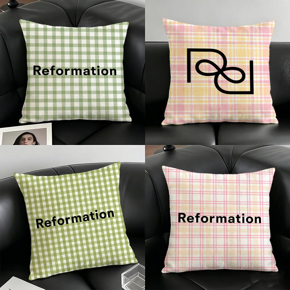 R-Reformation MAKE UP BRAND Pillow Case Linen Pillow Covers Cover For Couch Living Room Bench Patio Floor Linen Home Decor