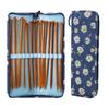 Carbonized Knitting Needle 25cm And Knitting Needle Case For Handmade Projects