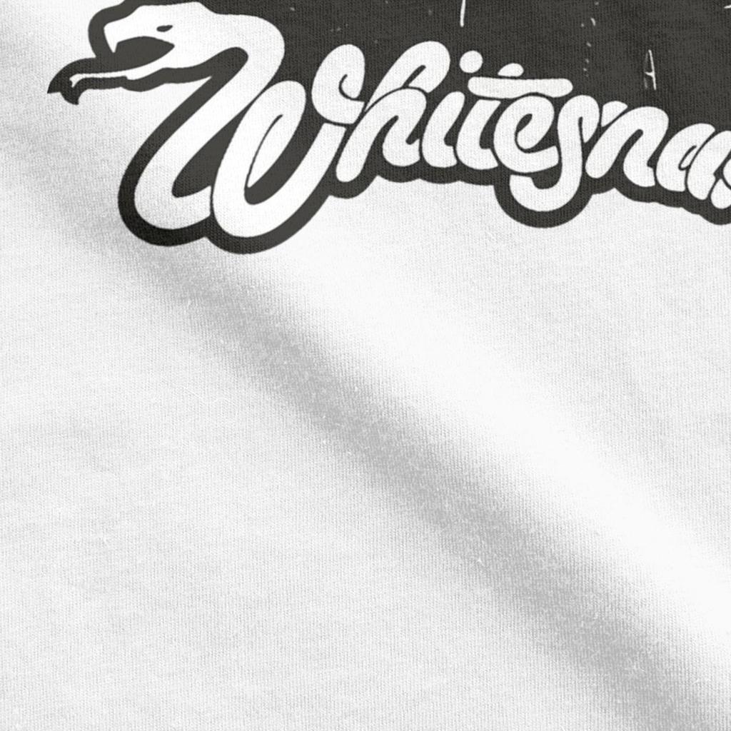Funny Whitesnake Logo T-Shirt Men Round Neck Pure Cotton T Shirt Short Sleeve Tee Shirt Printing Tops