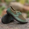 Summer Men's Shoes Mesh Casual Leather Shoes for Men Outdoor Water Shoes Breathable Flat Mens Sandals Plus Size 38-50