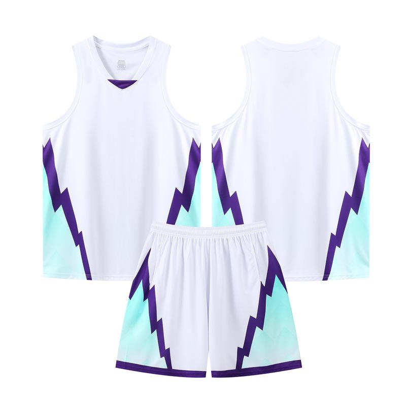 3345 Basketball Suit Children'S Clothing Adult Men'S Game Training Jersey Diy With Pockets On Both Sides