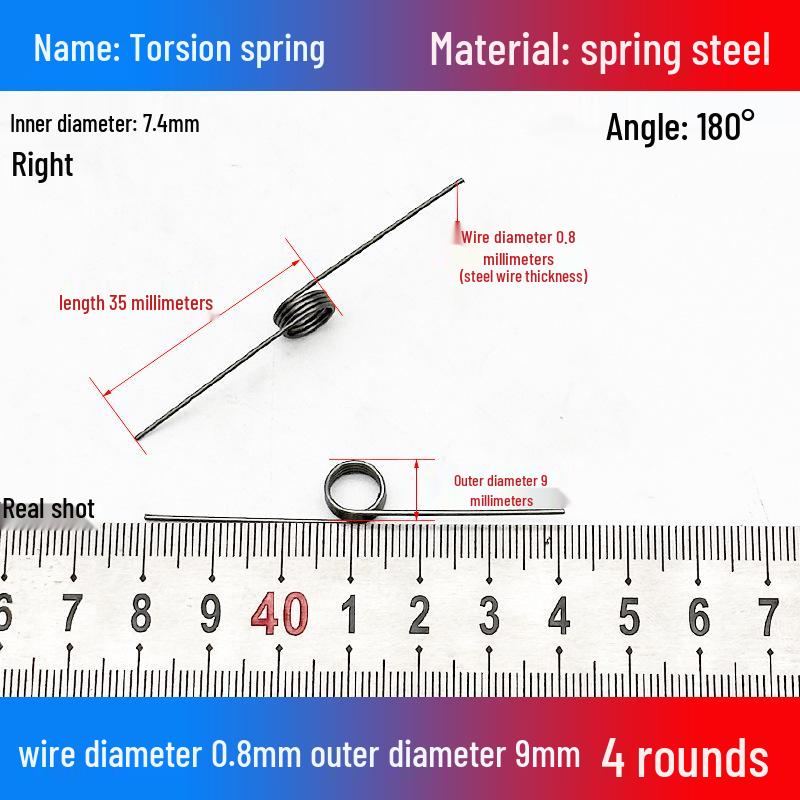 Torsion Spring Steel 0.3-3.0 for 90/180° Clip Trash Can