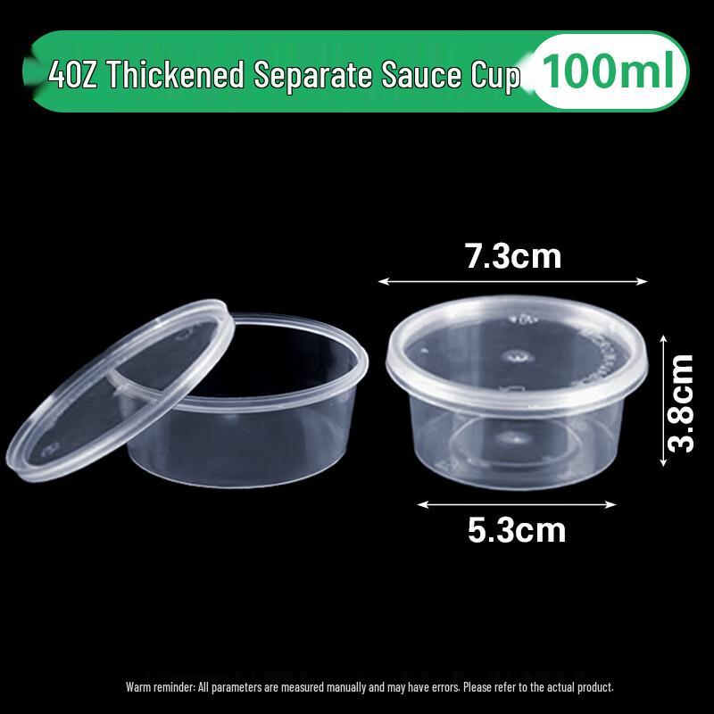 Disposable Sauce Cups with Lids