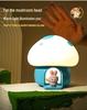 Trendy Mushroom Lamp - Cute USB Rechargeable Night Light for Kids' Bedroom, Perfect Children's Birthday Gift