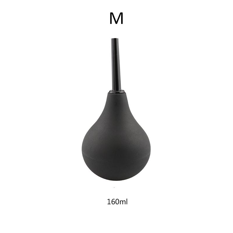 Enema Rectal Shower Cleaning System Silicone Gel Black Ball For Anal Anus Colon Enema Anal Cleaning Anal Plug Adult Products