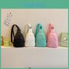 Childrens Candy Color Heart Embroidered Chest Bag With Breathable Pu For Daily Use