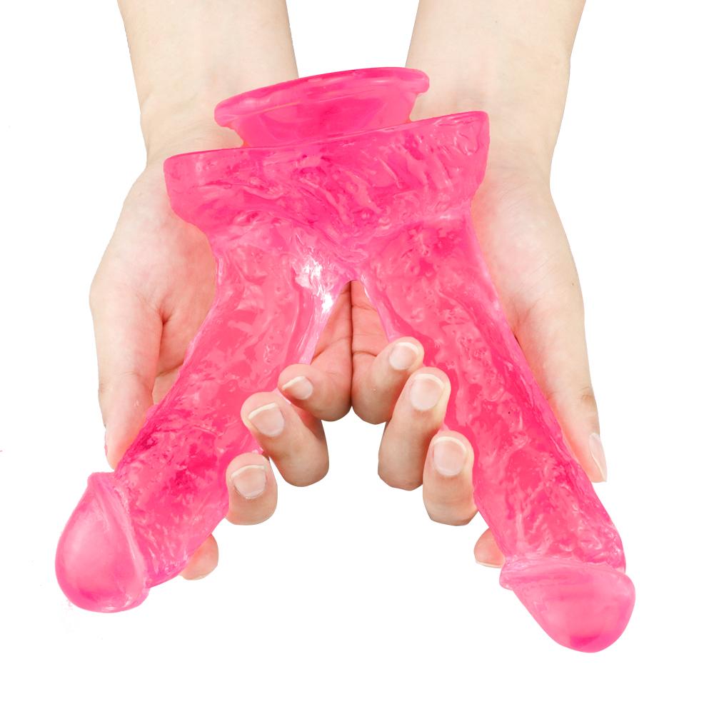 Female Masturbation Simulation Penis Double-headed Large Dildo Adult Sex Toys Lara