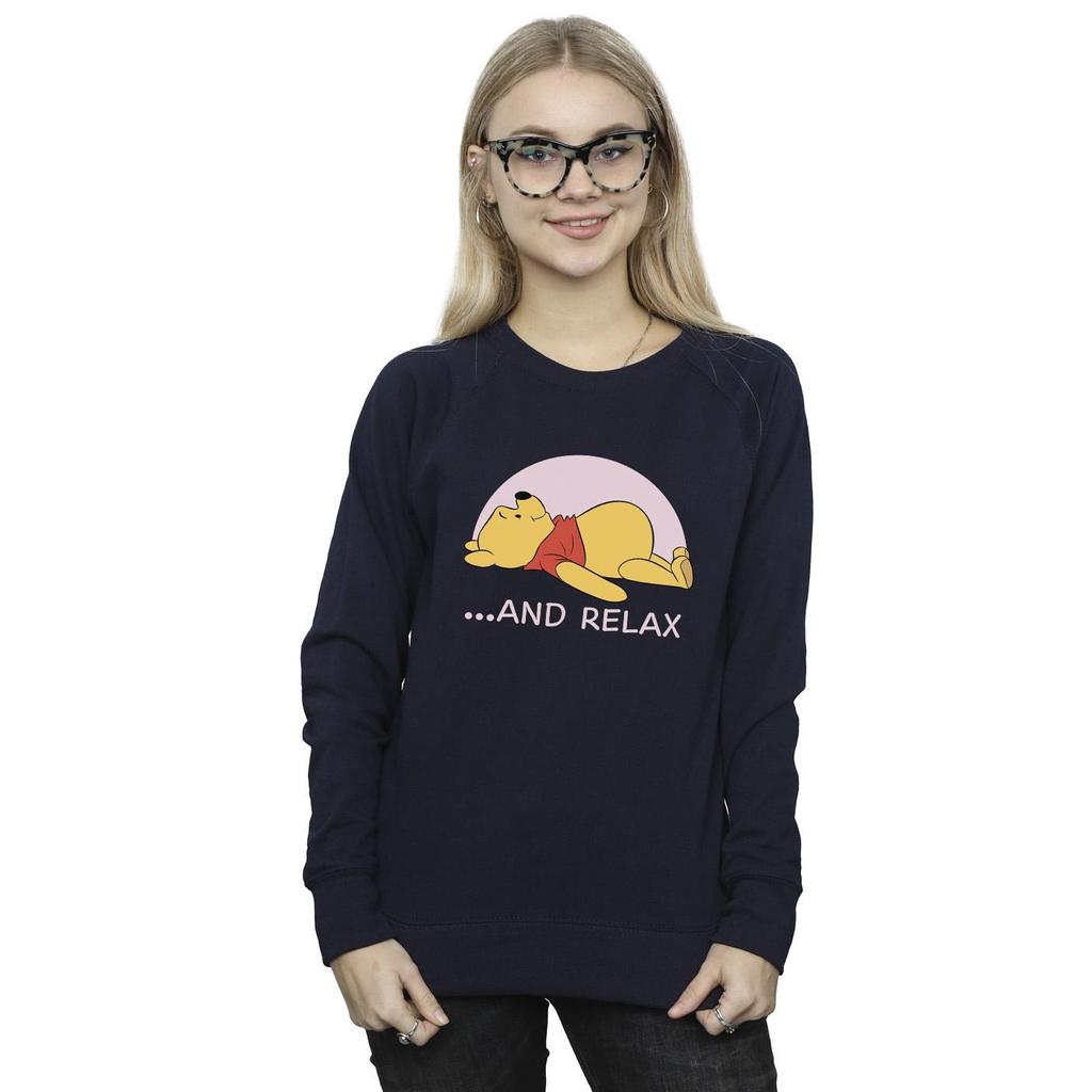 Disney Womens/Ladies Winnie The Pooh Relax Sweatshirt
