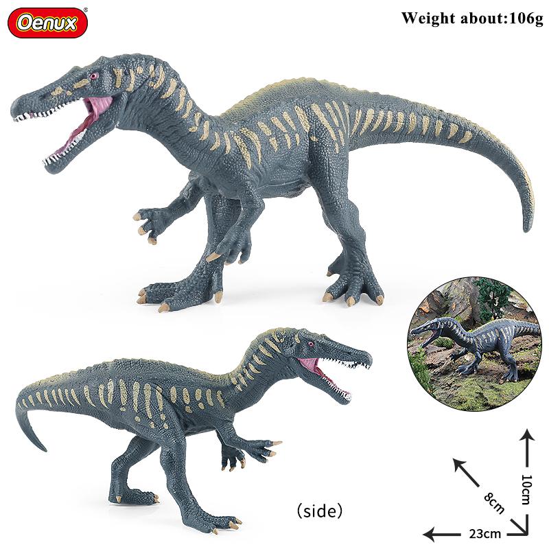 Oenux Jurassic Dinosaurs Indominus Rex Mosasaurus Saichania Dilophosauridae Spinosaurus Model Action Figures Collection Kid Toy