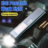 New Mini EDC Work Light Strong LED Battery Flashlight USB Charging Magnetic Pen Clip Light COB Long Range Flood Dual Light