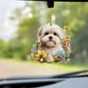 Dog Sweet Acrylic Pendant Stylish Car Interior Decor For Dog Lovers