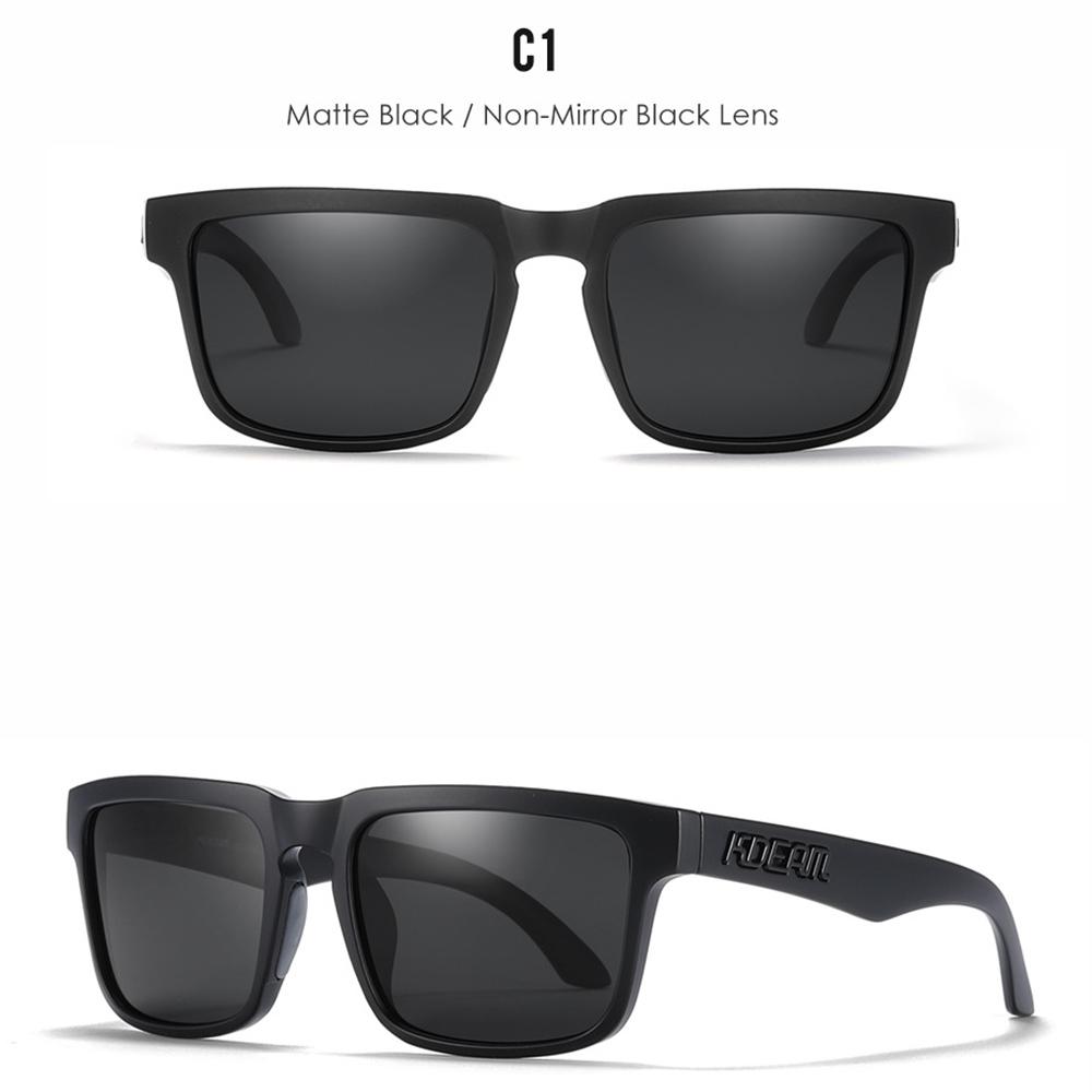 

2025 KDEAM Brand Men Square Sunglasses Sports Polarized Sun Glasses Fashion Women Shades Reflective Coating Colorful Lens Only Sunglasses