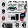 2025 NEW Pulse Therapy Smart Watch Sapphire Glass Screen ECG+PPG Blood Fats Uric Acid BT Call Sports Health Watches for Huawei