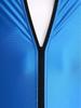 #M-4XL Mens Glossy Bodysuit Mock Neck Long Sleeve Front Zipper Leotard Jumpsuit Rash Guard for Beach Surfing Swimming Workout