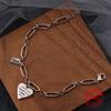 BFCLUB Silver Color LOVE Heart Bracelets For Women New Fashion Vintage Handmade Birthday Party Jewelry Gifts for Bra