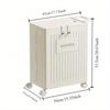 1 pezzo Cesto porta tappetino da yoga, Tubo porta attrezzature fitness e sportive, Organizzatore domestico con ruote