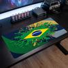 Brazil Football Crest Mouse Pad, Extended Non Slip Rubber Desk Mat for Gaming Office Laptop Fan Gift