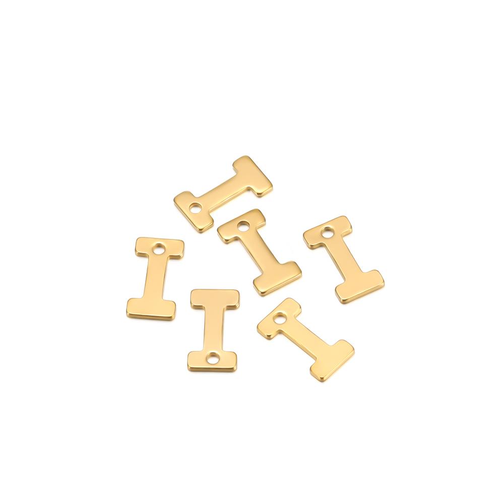 30pcs Stainless Steel Gold Color A-Z 26 Letter Pendant Alphabet Charms Pendant for DIY Jewelry Making Earrings Bracelet Necklace
