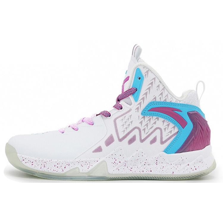 New Anta KT2 KT Cushioning Anti Slip And Wear Resistant Low Top Performance Basketball Shoes White Red Blue