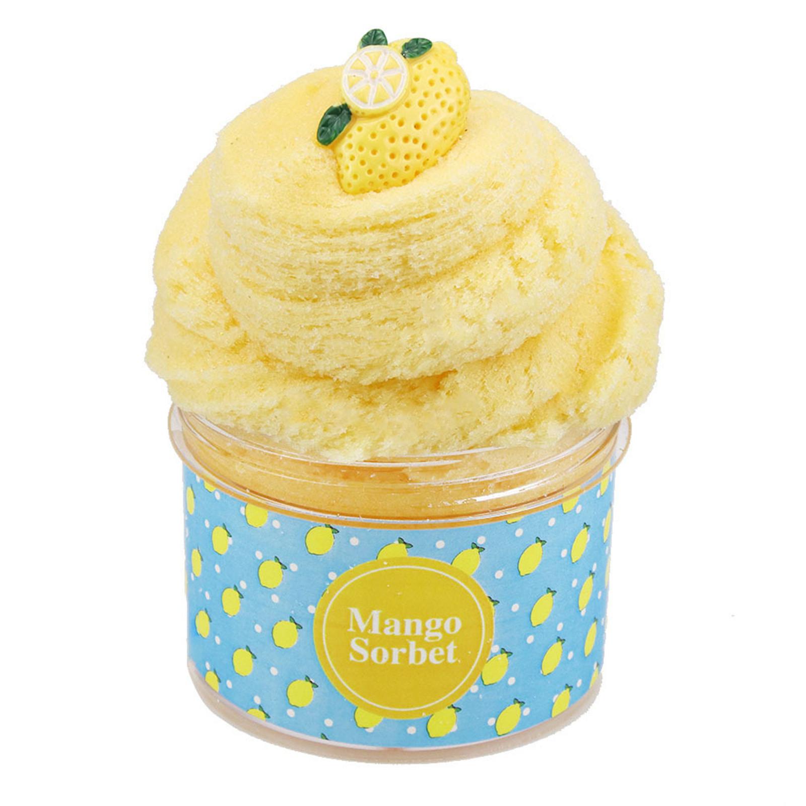 

1 упаковка Butter Slime Kit, ароматизований слиз для дитячої вечірки, іграшка для зняття стресу для дівчаток і хлопчиків, м’яка та еластична One Size жовтий