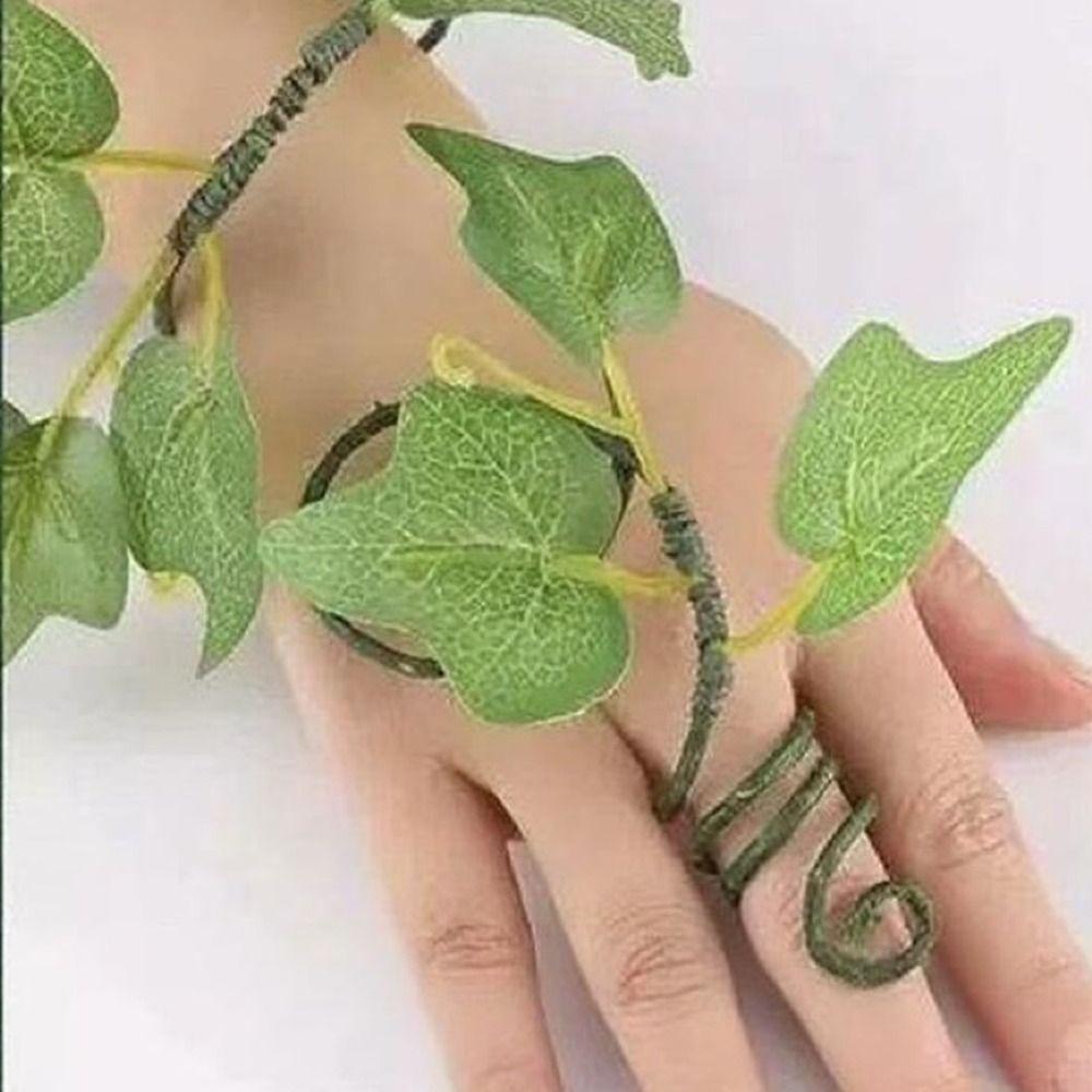 Handmade Ivy Costume Woodland Elf Bracelets DIY Vine Bracelet Forest Elf Bracelet  Shooting Props