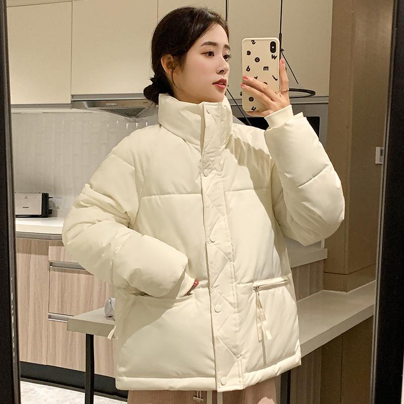 Down Cotton-padded Jacket Women's Short Winter New Korean Version of Loose Thick Little Collar Students.