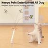 360° Swivel Electric Cat Toy Long Rod Automatic Cat Teaser Funny Cat Teasing Stick  Indoor Play