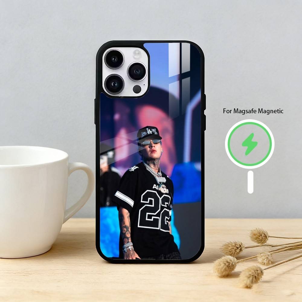 Blessd Cantante Rapper Phone Case For iPhone 17,16,15,14,13,12,Plus,Pro,Max For Magnetic Wireless Charge
