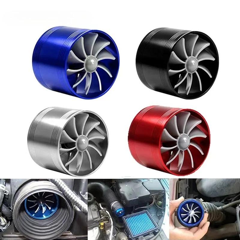 Car Air Intake Turbonator Single Fan Supercharger Gas Saver Kit Car Turbine Supercharger Turbo Refit Auto Replacement Part