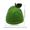 Lemon Creative Knitted Fruit Hat Playful Warm Strawberry Pullover Cap Soft Stretchy Pineapple Beanie Outdoor