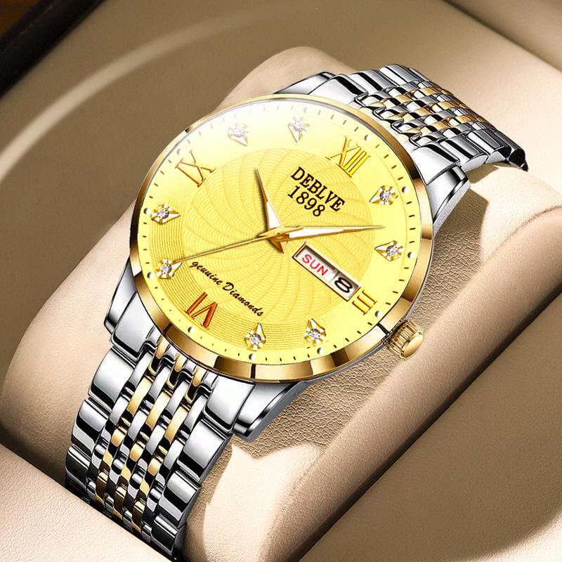 Men's High-End Waterproof Luminous Watch with Automatic Movement and Calendar