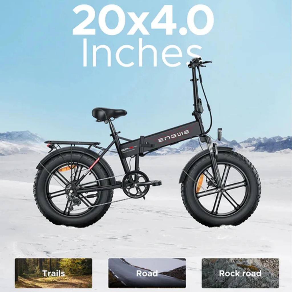 ENGWE EP-2BOOST Elektrofahrrad 250W Motor 48V13Ah Lithium-Batterie Geländetaugliches faltbares Elektrofahrrad für Erwachsene 20*4.0 Fat Tire E-Bike