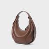 Fashionable Single-shoulder Underarm Bag, Commuter Horn Bag, Crossbody Genuine Leather Women's Bag