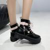 Autumn Winter New Boots Women Black Platform Cute Pink High-top Lolita Boot Female Student Kawaii Japanese Shoes Boot 2024