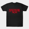 Men Black Print T-shirt Stranger Mom No-Cut Transfer Paper Print Cotton Tshirt