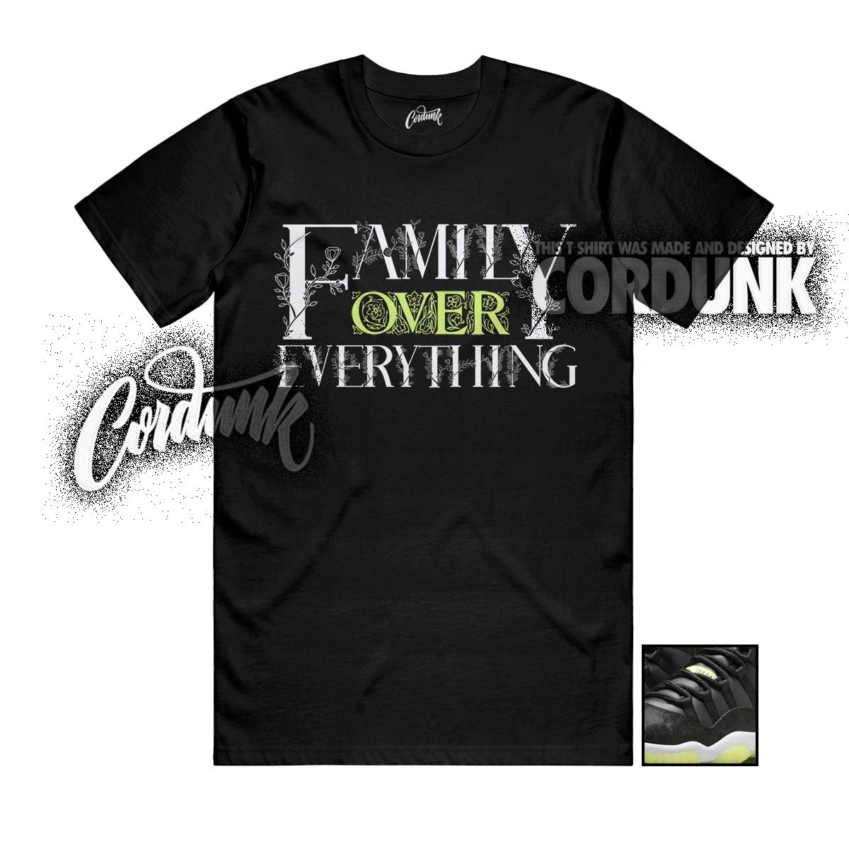 

11 Inner Beast GS Barely Volt Dark Raisin White Black T Shirt Match FAM L