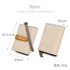 LASIEM Color Scheme X Premium Bifold Compact Mini Small Genuine Skimming Large Greige X Cream Yellow (Lasiemu) [Special Leather] Women's Wallet,