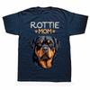 Rottweiler Mom Novelty Rottie Dog T Shirt Oversize Printed Casual Tee Shirt Casual Short Sleeve Vintage Couples TShirt
