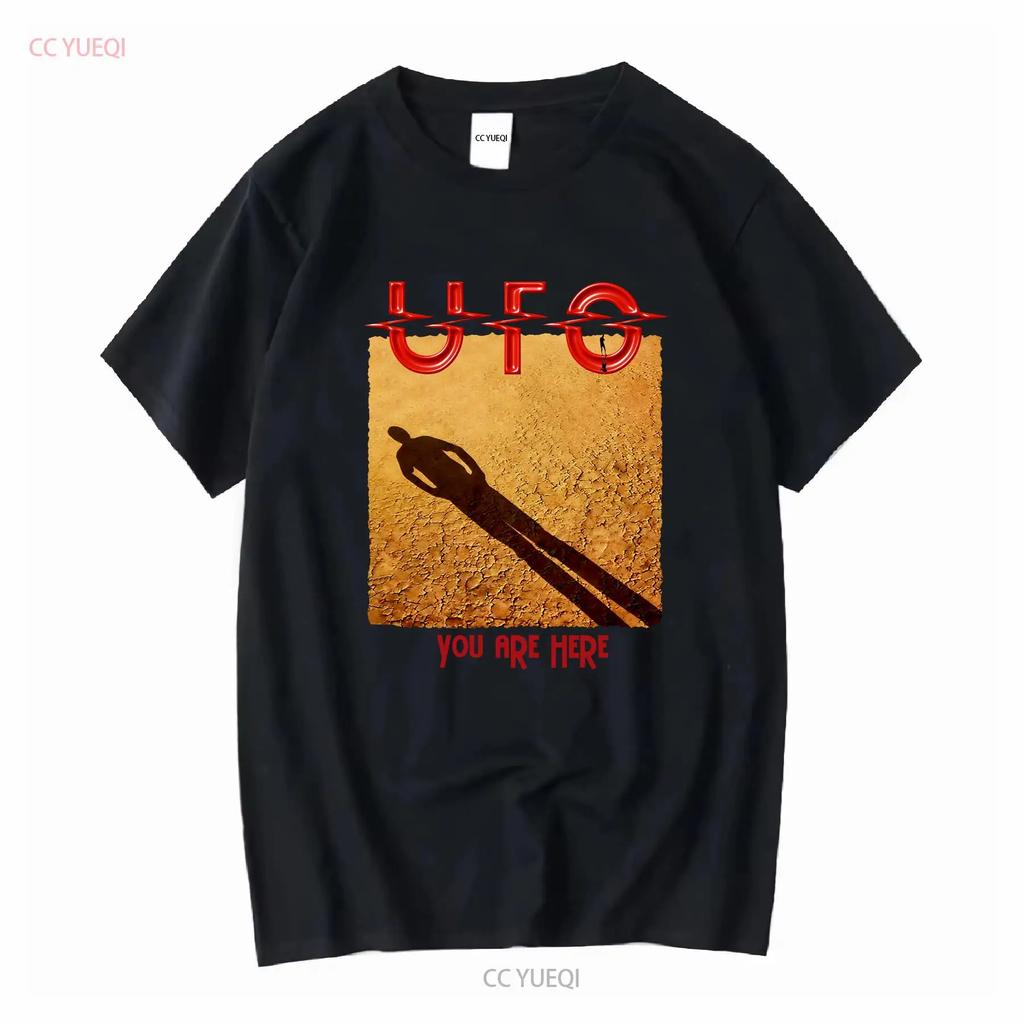 T-shirt UFO Band Album You Are Here Metal Rock Music vintage Lavata Comoda abbigliamento firmato Elasticizzata Moda casual