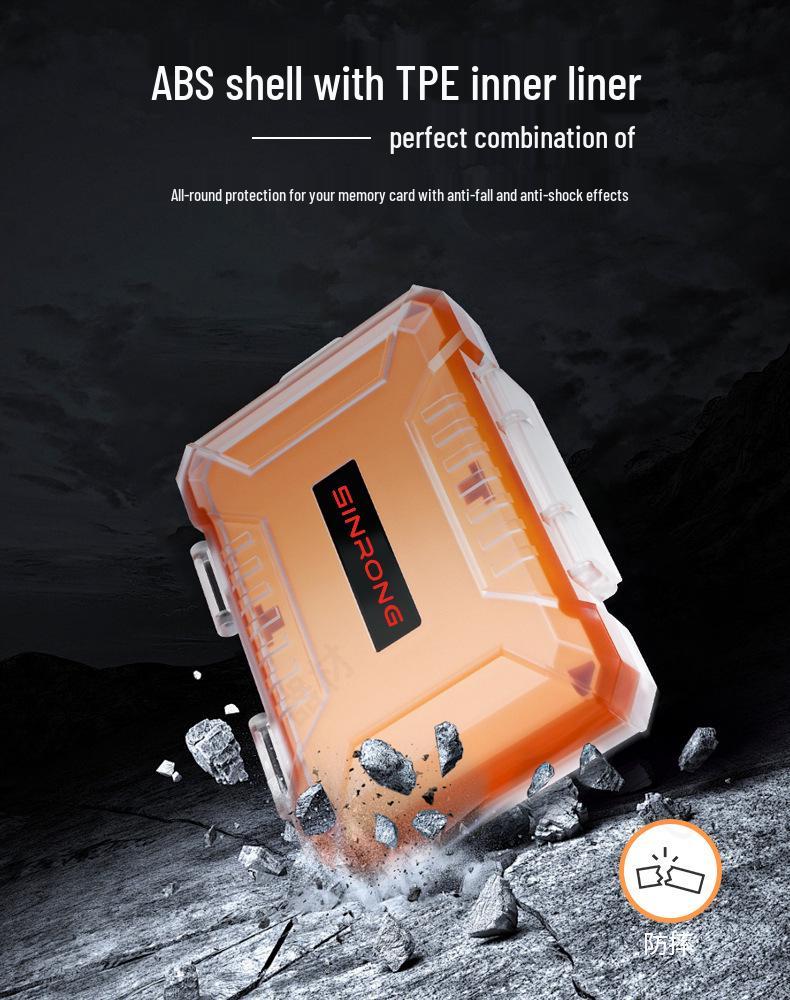 Waterproof Transparent SD Card and USB Drive Storage Box - Dustproof with Multi-functional Camera Memory Slots