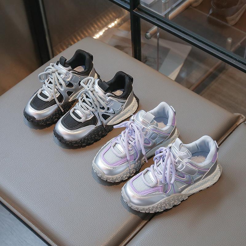 Fashion Girls Sports Shoes Children's Mesh Casual Shoes 2025 Spring and Autumn New Student Versatile New Models