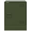 Nightstand Olive Green 34.5 x 39 x 44 cm Steel