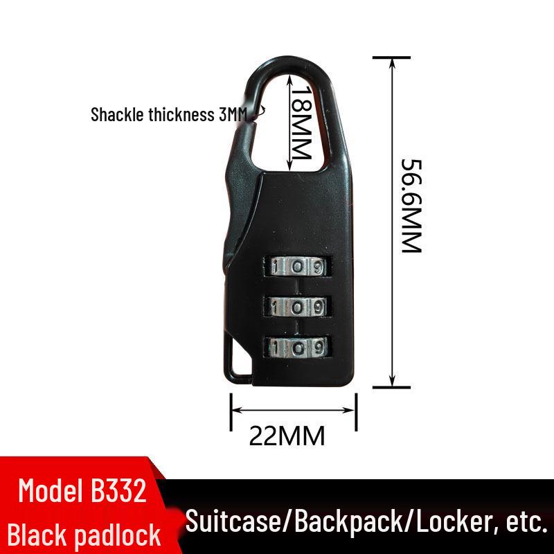 

Compact Waterproof Mini Padlock for Luggage and Dormitory Use