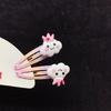 2pcs Hair Clip For Girls Enchanting Flower and Cake Pattern Children's Hair Ornaments Great For Party Hairpiece
