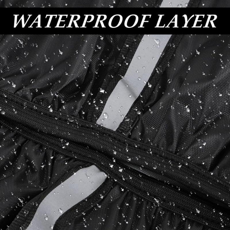 Resistant Cycle Basket Cover Exterior Defense Against Rain Ice Dirts Polyester Reflective Strips For Foot Safety