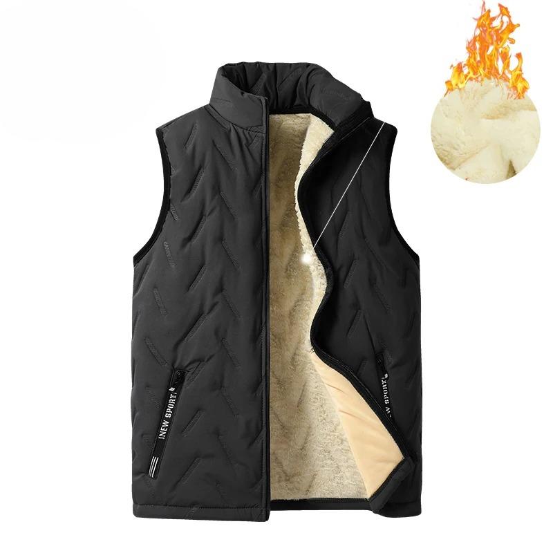 5XL Men Winter Warm Waistcoat Vest Mens Casual Autumn Outwear Vests Outfits Fashion Thicken Sleeveless Jacket Vest Male