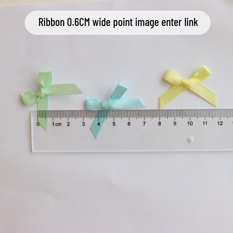 Double-Layer 8-Minute Polyester Swallowtail Ribbon Waist Bow and Headdress Accessory
