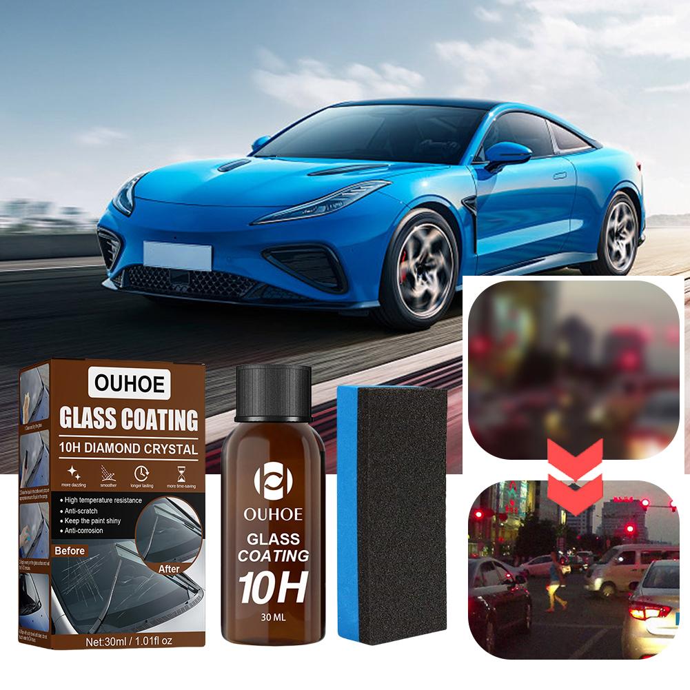 30ml Car Glass Coating Glass Waterproof Dustproof Agent Anti-Scratch Hydrophobic Car Polish High Protection Car Shield Coating