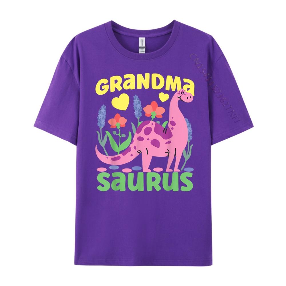 Grandma Saurus Dinosaur For Funny Grandmother Harajuku T Shirt Homme Easter Day